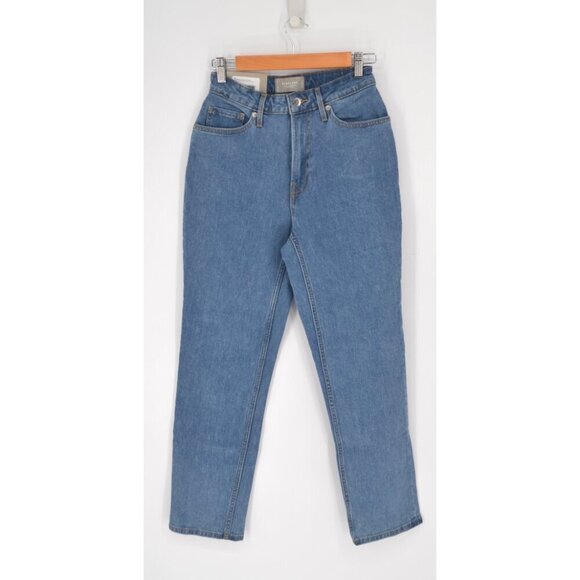 NEW Everlane The Curvy Cheeky Jeans High Waisted Stone Washed Sky Blue Womens 26